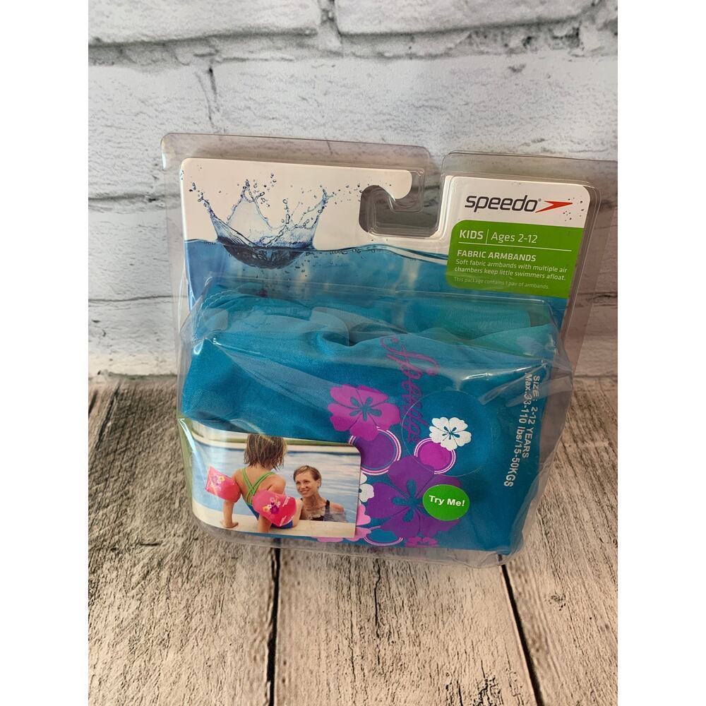 SPEEDO Kid’s Fabric Swim Armbands / Ages 2-12 Weight 33-110 Lbs